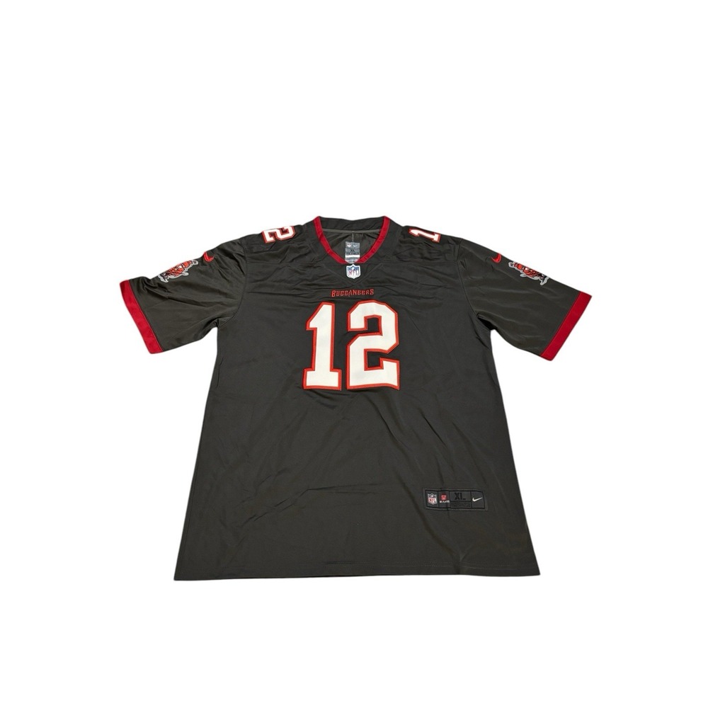 Nike Tampa Bay Buccaneers #12 Black Short Sleeve Football Jersey
